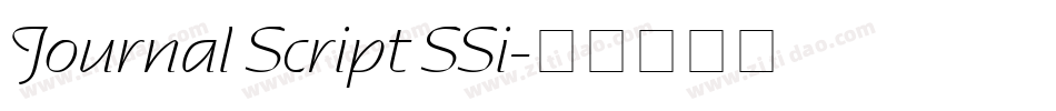 Journal Script SSi字体转换